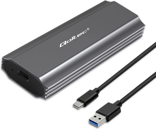 Qoltec etui til M.2 SSD SATA NVMe USB‑C 2TB
