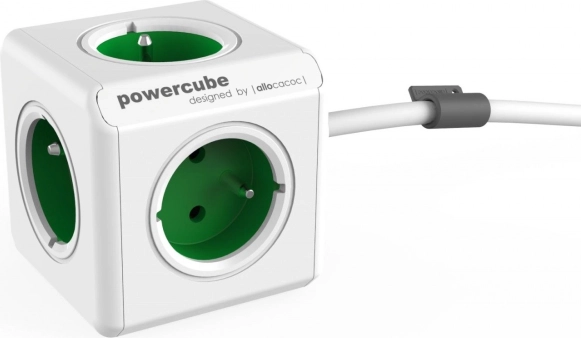 Forlænger-stikdåse PowerCube Extended 1,5 m, grøn
