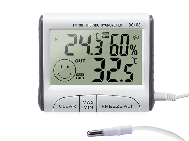 MAX/MIN-hukommelse og valg af °C/°F