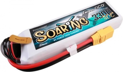 LiPo-batteri Gens Ace G-Tech Soaring 3300 mAh 14,8 V 4S 30C med XT90-stik