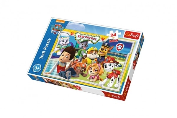 Puslespil Paw Patrol/Tlapková patrulje MAXI 24stk 60x40cm i æske 39x26x4cm