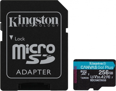 Kingston Canvas Go! Plus microSD-kort 256GB