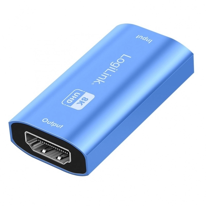 Repeater HDMI 8K/60HZ HDCP2.3, blå aluminium