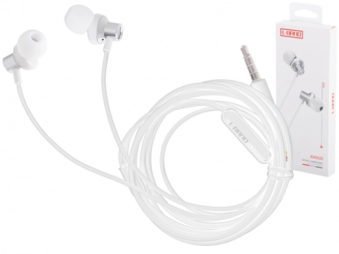 L-Brno øretelefoner med mikrofon USB-C hvid