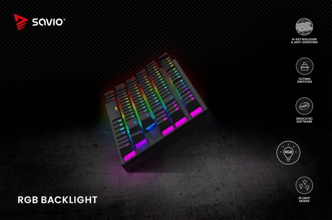 Mekanisk tastatur Savio Tempest X2 RGB Outemu Brown