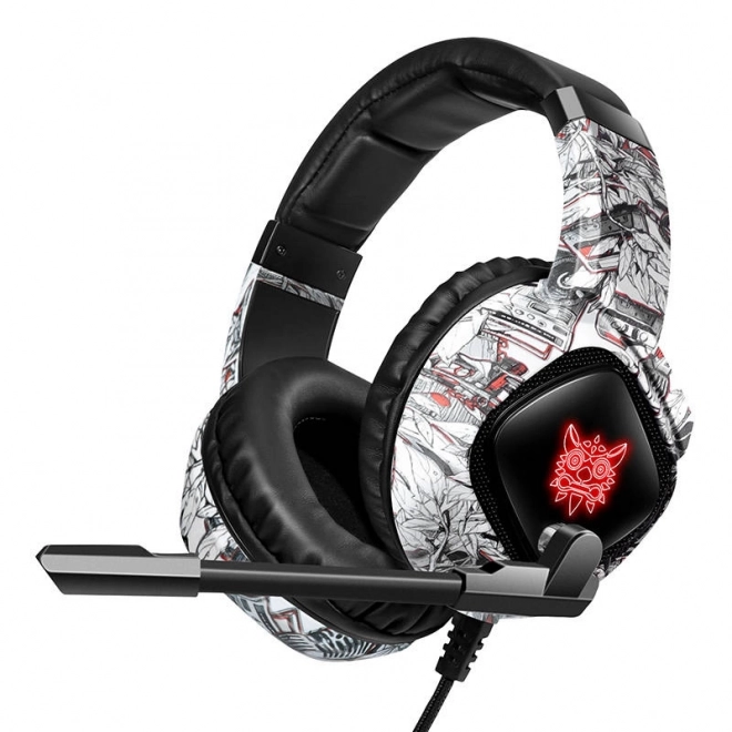 Gaming hovedtelefoner Onikuma K19 Camouflage hvid