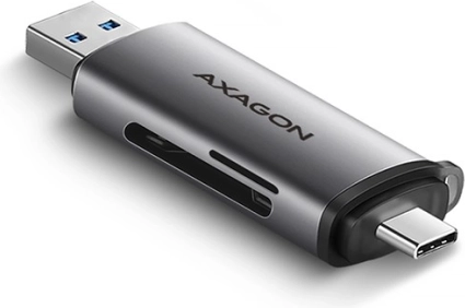 Ekstern kortlæser USB3.2 Gen 1 Type-C + Type-A SD/microSD