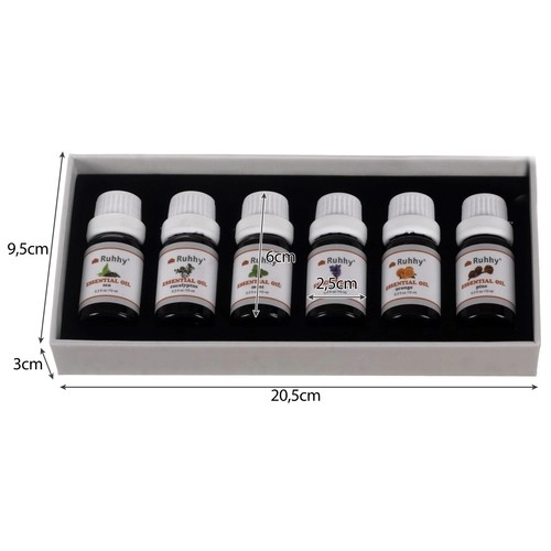 Sæt af 6 essentielle olier á 10 ml