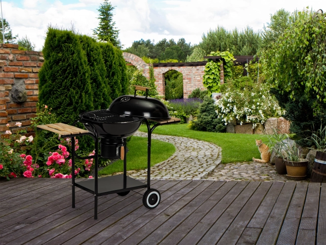 Havgrill til trækul med låg og hylder MultiGarden