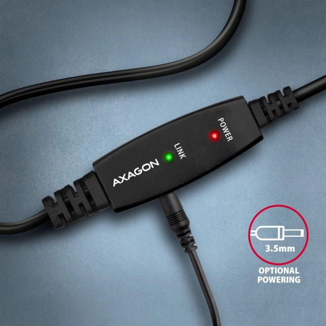 ADR-215B USB 2.0 A-M -> B-M aktivt forbindelseskabel/forstærker 15 m