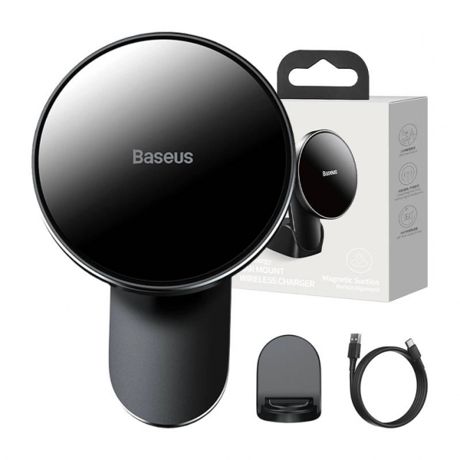 Baseus holder til bil med trådløs oplader 15 W til iPhone 12/13