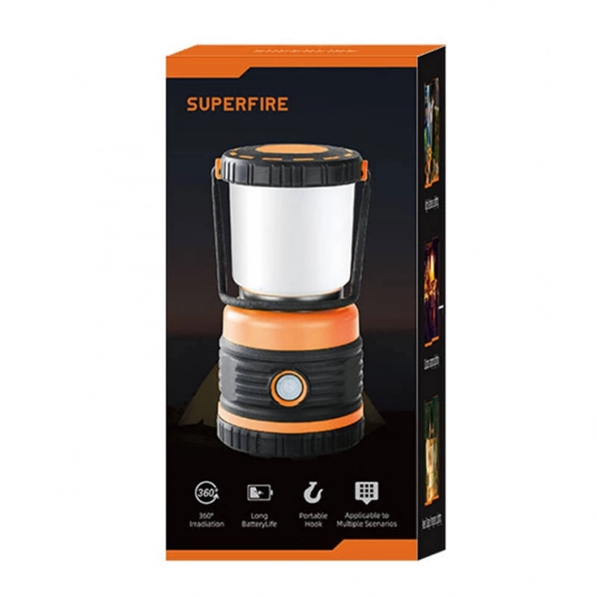 Campinglampe Superfire med høj lysstyrke 850 lm