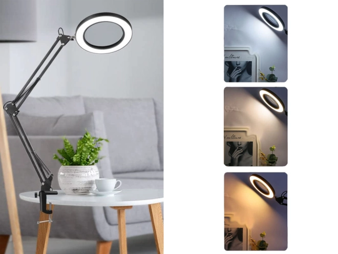 Klar LED-belysning og 3 farvetemperaturer