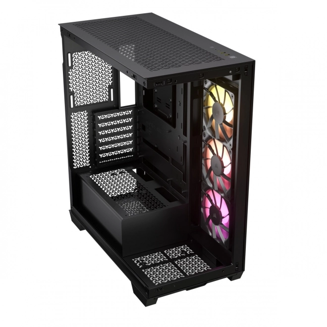 PC kabinet Mid-Tower 3500X ICUE LINK RGB TG sort