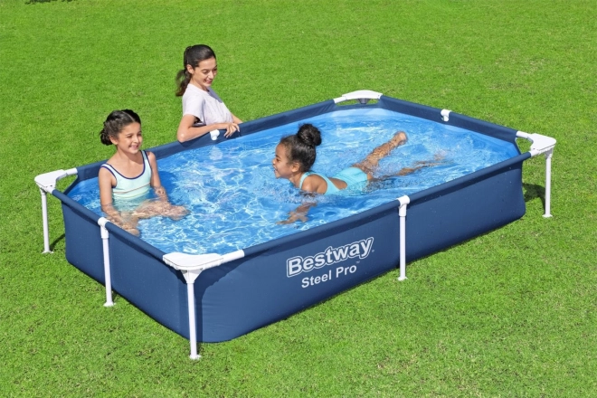 SplashJr Stål Pro 221x150x43 BESTWAY Rack Pool + reparationssæt