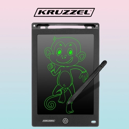 Tegnetablet 8,5" sort KRUZZEL 22454
