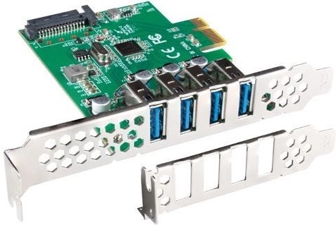 PCIe-kort med USB 3.1 Gen 1 udvidelse