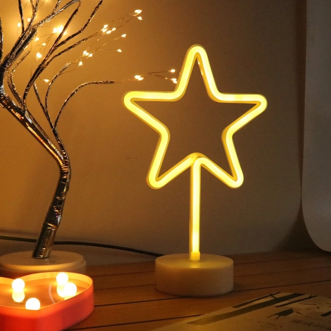 Dekorativt neonstjerne LED