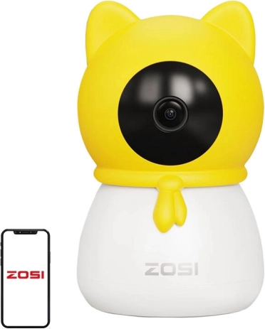 Elektronisk babyalarm ZOSI 4MP med 355° rotation