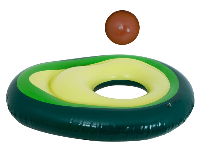 Oppustelig madras Avocado med bold 150 cm XL
