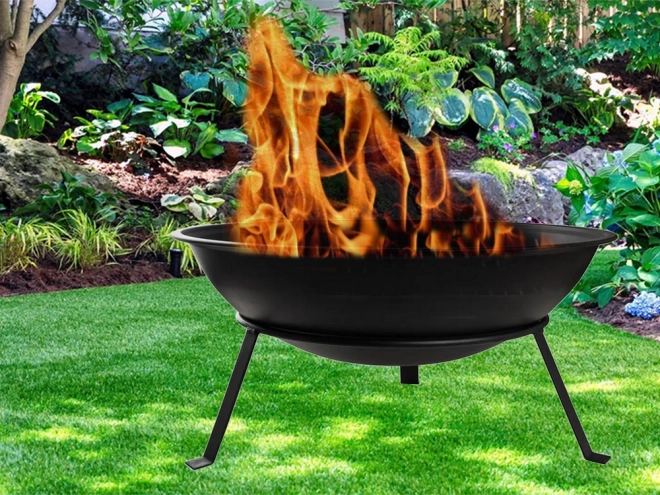 Havebålplads med grill 55 cm