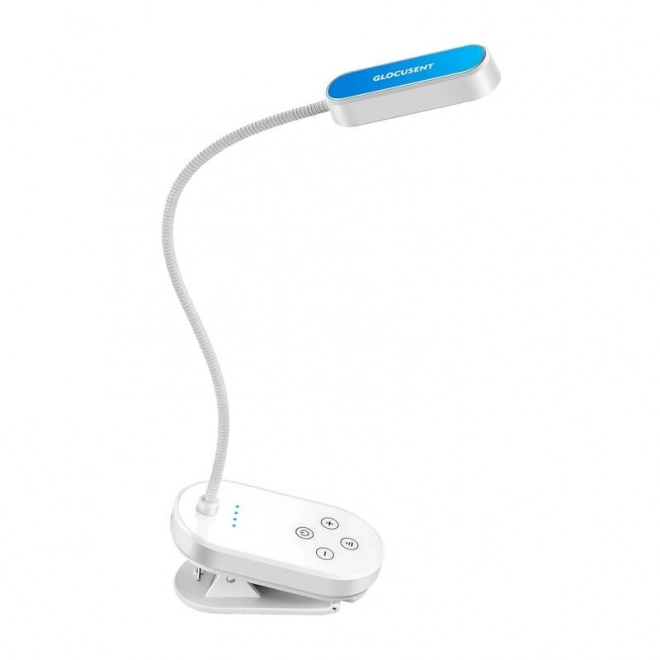 Glocusent Mini trådløs lampe med klemme hvid