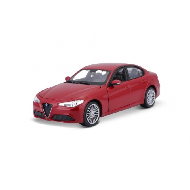 Bburago 1:24 Alfa Romeo Giulia (2016) Metallic rød 18-21080