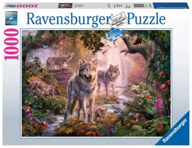 Ravensburger puslespil Ulvefamilie om sommeren 1000 brikker