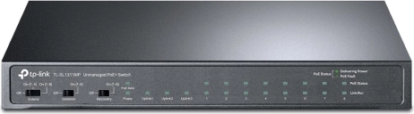 Uadministreret PoE-switch 8× Fast Ethernet, 3× Gigabit, 1× SFP