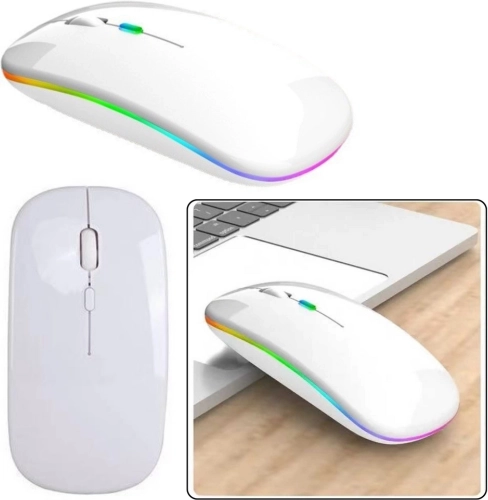 Trådløs ergonomisk mus hvid
