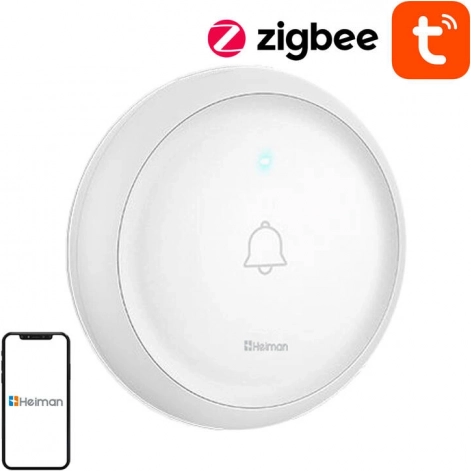 Smart dørklokke HEIMAN HS2DB med støtte for TUYA og Zigbee