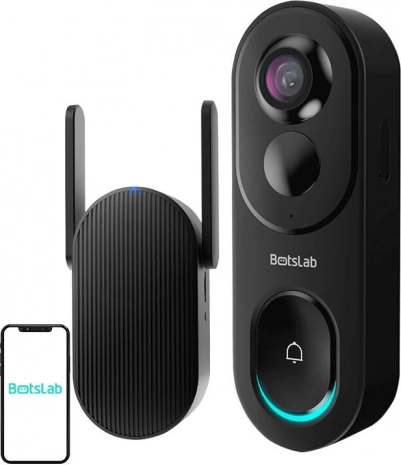 videodørklokke Botslab 2 R810 5MP med 360° visning og IP66-beskyttelse