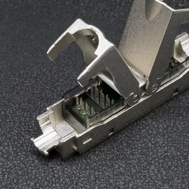 Værktøjsfri RJ45 STP Cat6 konektor