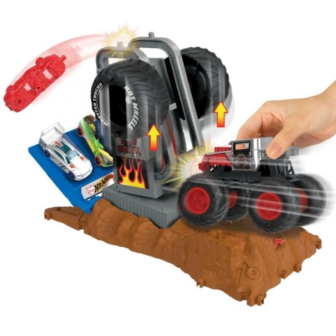 Hot Wheels Monster trucks arena - racerløb udfordring legesæt HNB87 – HW Tiger Shark