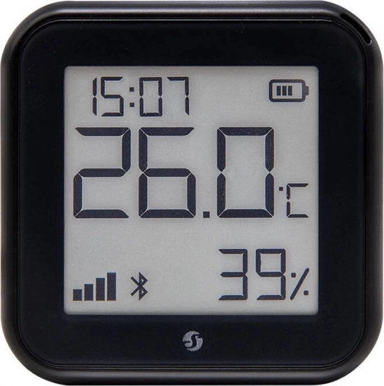 Intelligent temperatur- og luftfugtighedssensor Shelly H&T Gen3 WiFi (sort)