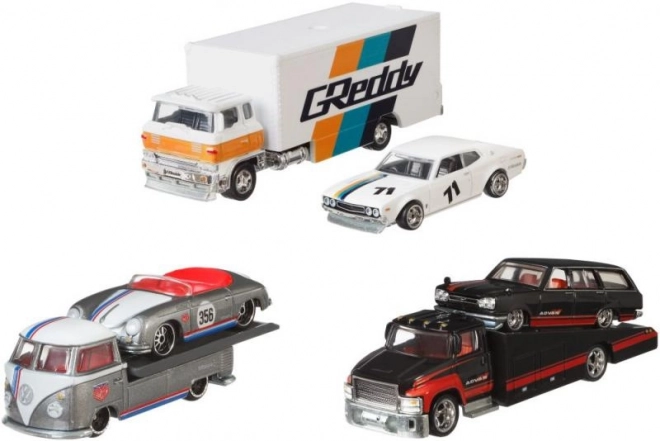 Trækker og racerbiler Hot Wheels