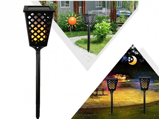 Solcelle Have Lygte med Flammeeffekt