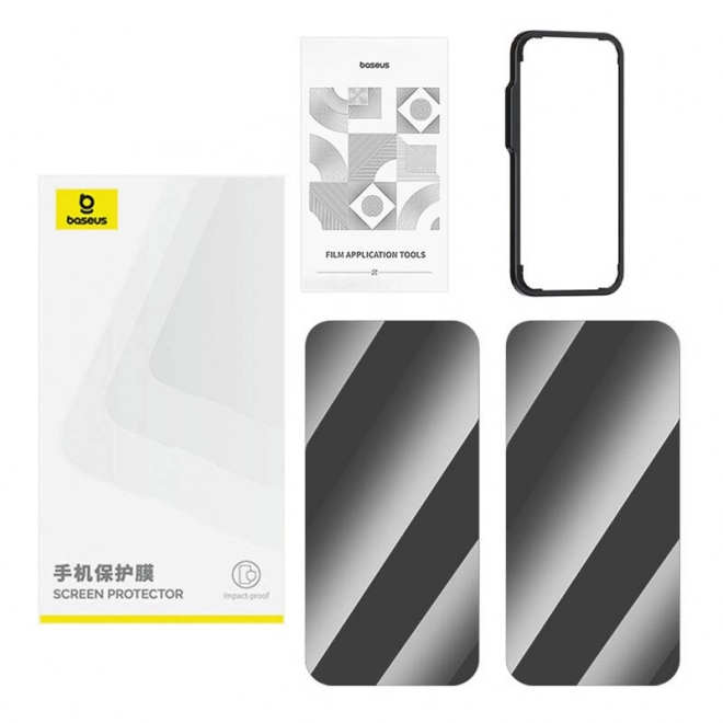 Baseus Superior mat temmelig glas til iPhone 11 Pro/X/XS + 2x rengøringskit og EasyStick