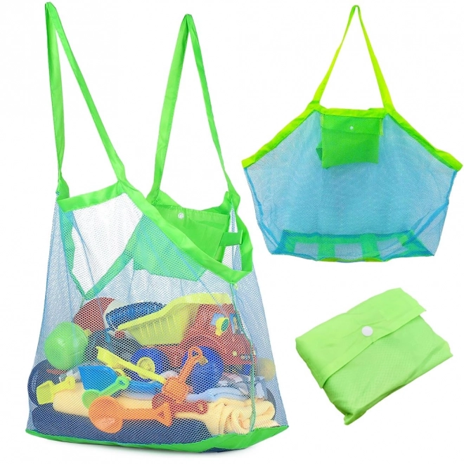Strandtaske, nettaske stor xxl strandtaske