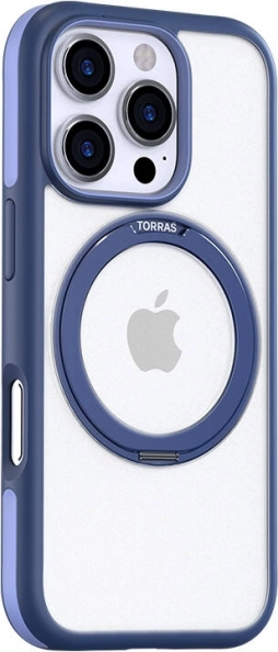 Beskyttende cover TORRAS Ostand R Fusion til iPhone 16 Pro, blå