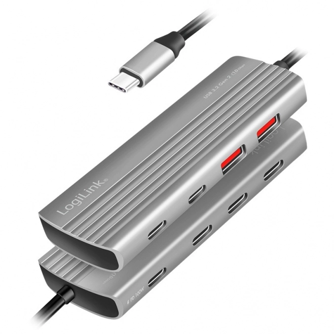 USB-C Hub med understøttelse af PD 100W og 5 USB-C porte