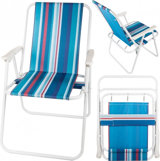 Sommerligt stribet design til strand og have