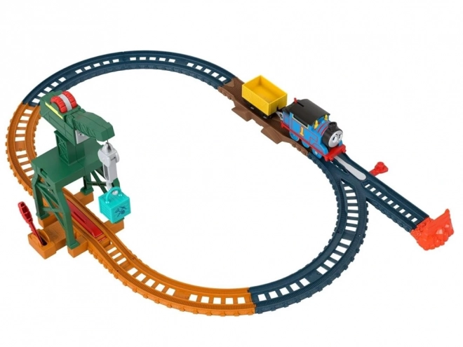 Tom og Venner lokomotiv Crane Charles og last