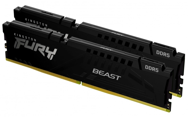 Kingston Fury Beast DDR5 Hukommelse 64GB (2x32GB) 6000MHz CL30 XMP Sort