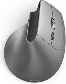 Ergonomisk lodret mus med Bluetooth, 2,4 GHz og USB-C, med RGB-belysning