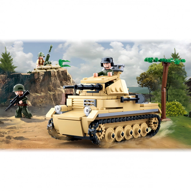 Sluban WWII M38-B0691 Tysk tank Panzer II