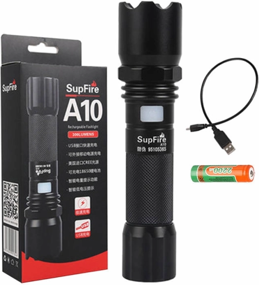 Kompakt LED lygte Superfire A10