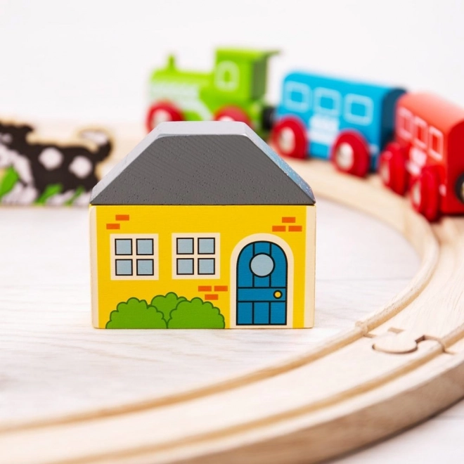 Bigjigs Rail Mit første togbane 19 dele