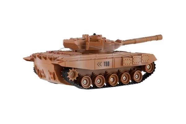 RC Tankkamp med genopladeligt batterisæt med lyd og lys 27MHz/40MHz