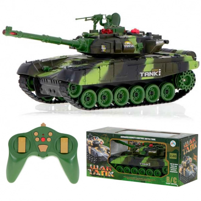 RC tank med fjernbetjening 2,4 GHz skovkamuflage